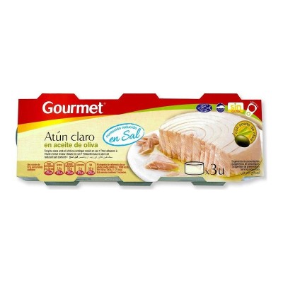 Gourmet Atún Claro en Aceite de Oliva 3U