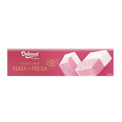 Dulcesol Bloque Nata-Fresa 450G