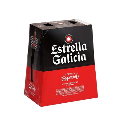 Estrella Galicia Botella 33CL 6 Pack