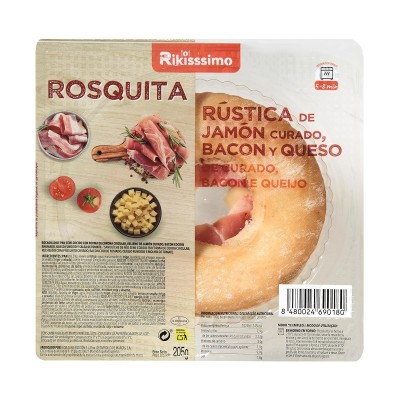 Rikisssimo Rosquita Jamon, Bacon y Queso 205G