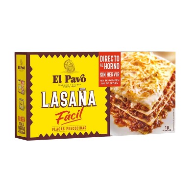 El Pavo Lasaña Placas 18U