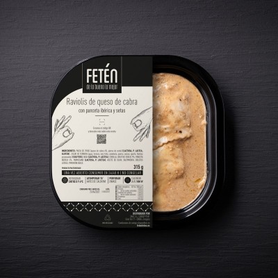 Raviolis de Queso de Cabra y Panceta 315G