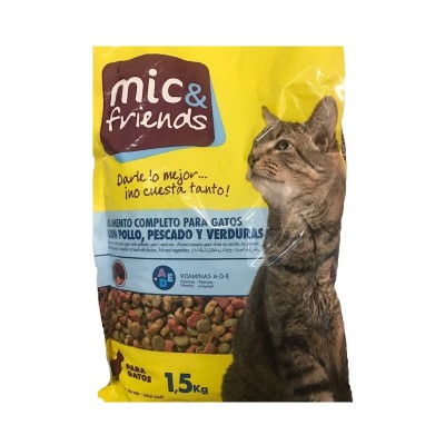 Mic&Friends comida gatos carne y verduras 1,5KG