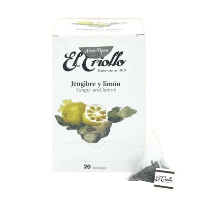 Criollo Infusión Jengibre y Limón 20U