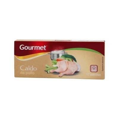 Gourmet Caldo Pollo 120G 12U