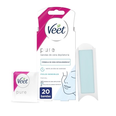 Veet Bandas Cera Depilatoria 20U