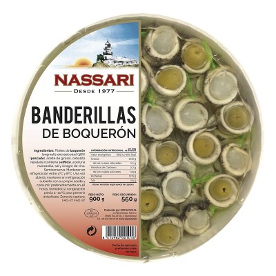 Nassari Banderillas de Boquerón 28U 500G