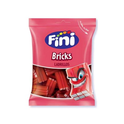 Fini Bricks Ladrillos Fresa 90G