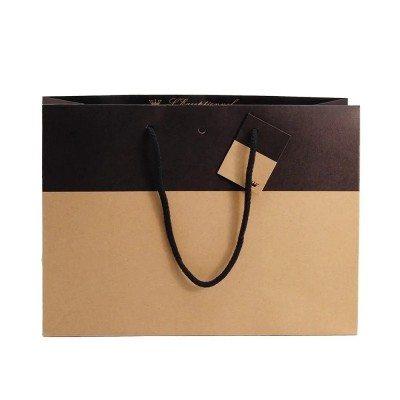 Retif Bolsa Lujo Asa Algodón Negra/Oro 33x11,5x24CM