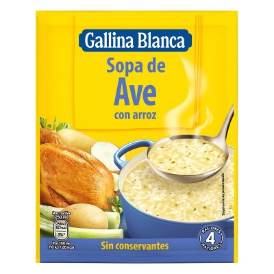 Gallina Blanca Sopa Ave Con Arroz 80G