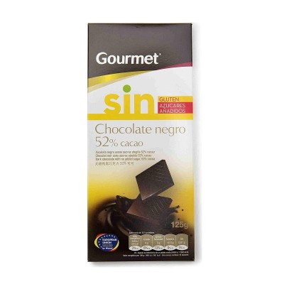 Gourmet Chocolate Sin Azúcar 52% 125G