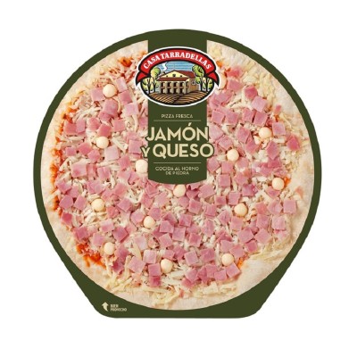 Casa Tarradellas Pizza Jamón Queso 405G