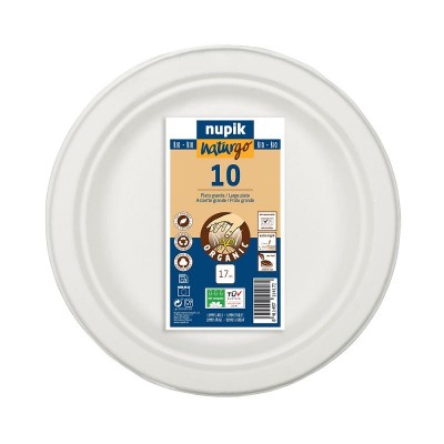 Nupik Naturgo Plato Celulosa 17CM 10U