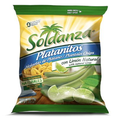 Soldanza Platanitos Sabor Limón 71G