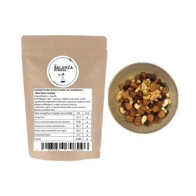 Balanza Romana Coctel Frutos Secos Crudos Con Arándanos 150G