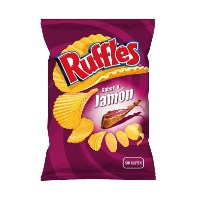 Ruffles Patatas Sabor Jamón 115G