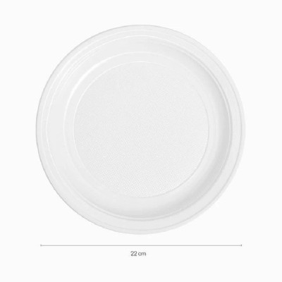 Plato Llano 22CM 100U