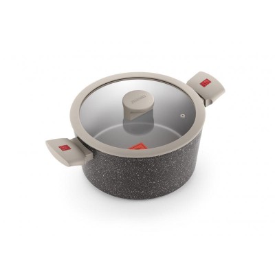 Monix Cacerola Baja Con Tapa Pietra 24CM