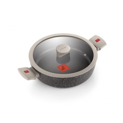 Monix Cacerola Baja Con Tapa Pietra 28CM