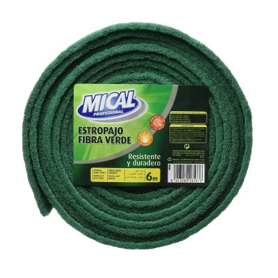 Mical Rollo Estropajo Fibra Verde 6M