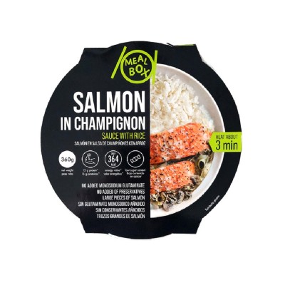 Meal Box Salmón Salsa con Champiñones y Arroz 360G