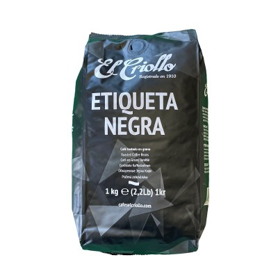 Criollo Café Etiqueta Negra en Grano 1KG