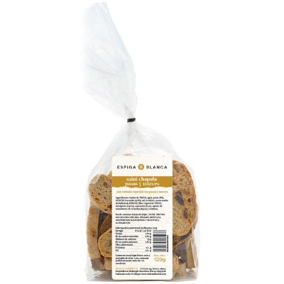 Espiga Blanca Mini Chapata Con Pasas y Nueces 120G
