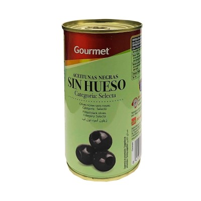 Gourmet Aceituna Negra Sin Hueso 350G