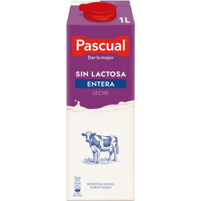 Pascual Entera Sin Lactosa 1L