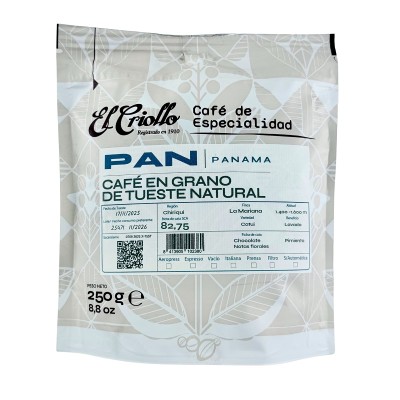 Criollo Panamá Origen Grano 250G