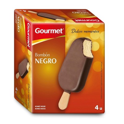 Gourmet Helado Bombón Negro 4x120ML
