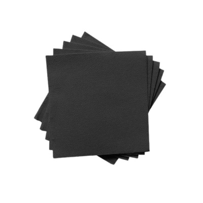 Quality Servilleta Negra 20x20 2C 160U