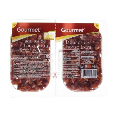 Gourmet Taquitos Chorizo 2x75G