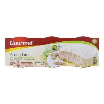 Gourmet Atún Claro en Aceite de Oliva 3U