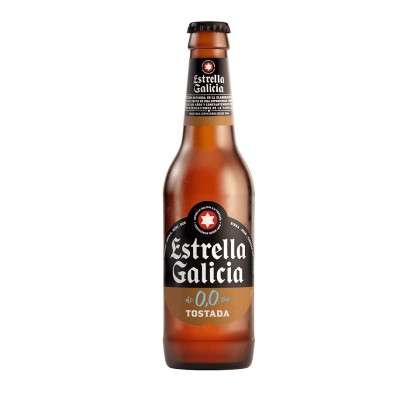 Estrella Galicia 0,0 Tostada 33CL Retornable
