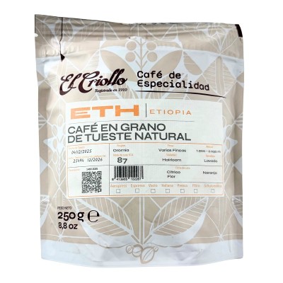 Criollo Café Etiopía en Grano 250G