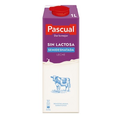 Pascual Semidesnatada Sin Lactosa 1L