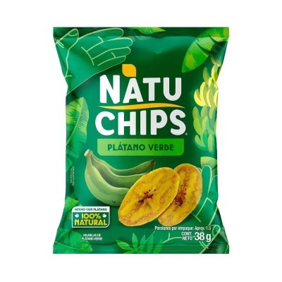 Natuchips Plátano Verde 75G
