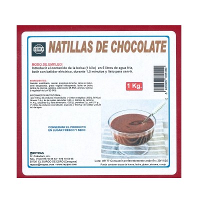 Reypas Natilla Chocolate 1KG