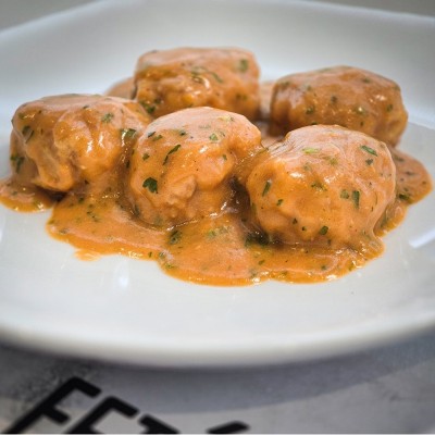 Plato Albóndigas de Calamar y Sepia