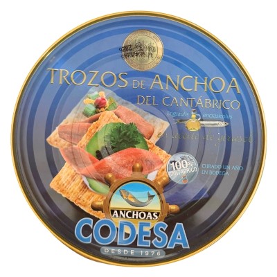 Codesa Trozos de Anchoa en Aceite de Girasol 550G
