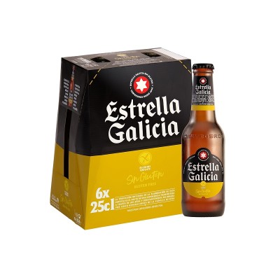 Estrella Galicia Sin Gluten Pack 6Bt 25CL