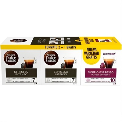 Nescafé Dolce Gusto Esp.Intenso 2u+1 Doppio Esp Gratis
