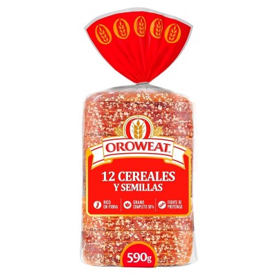 Bimbo Pan Oroweat 12 Cereales y Semillas 590G