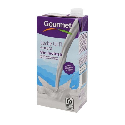 Gourmet Leche Sin Lactosa Entera Brik 1L