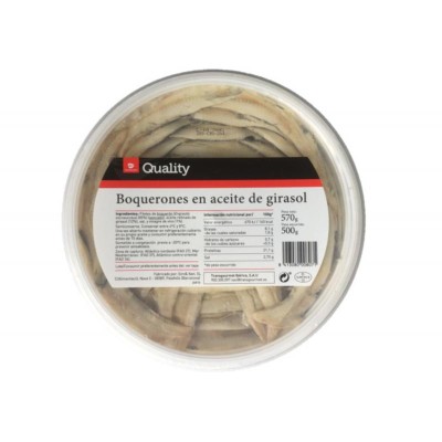 Quality Boquerón en Vinagre Tarrina 500G