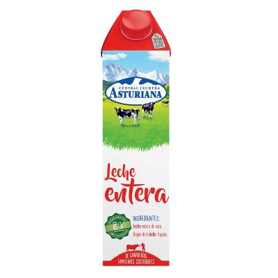 Asturiana Leche Entera Brik 1L