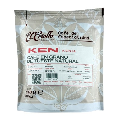 Criollo Kenia en Grano 250G