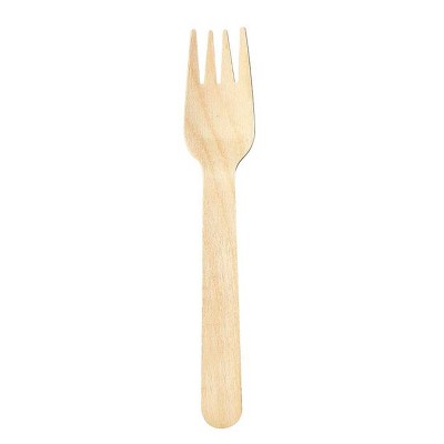 Tenedor Madera 16CM 10U