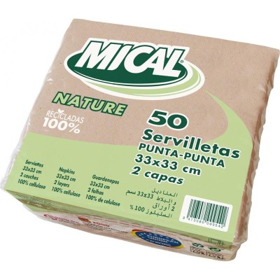 Mical Servilleta Reciclada 33x33 2C 50U